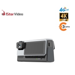iSV-T3Plus  3''IPS Touch Screen,3 Channel Dashcam, 4G LTE+True 4K SONY IMX415 Sensor, Remote Live-View, 24/7 Parking Mode