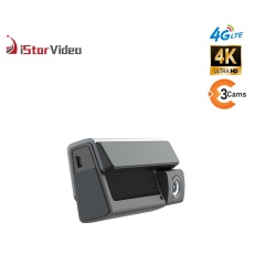 iSV-T3Plus  3''IPS Touch Screen,3 Channel Dashcam, 4G LTE+True 4K SONY IMX415 Sensor, Remote Live-View, 24/7 Parking Mode