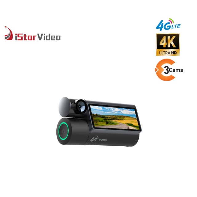 iStarVideo iSV-T8 Plus 4G Dash Cam - 4K UHD Three Cameras with Sony Sensor
