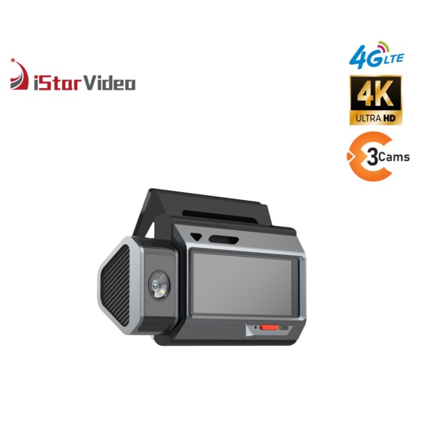 iStarVideo iSV-T8 Plus 4G Dash Cam - 4K UHD Three Cameras with Sony Sensor