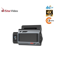 iStarVideo iSV-T8 Plus 4G Dash Cam - 4K UHD Three Cameras with Sony Sensor