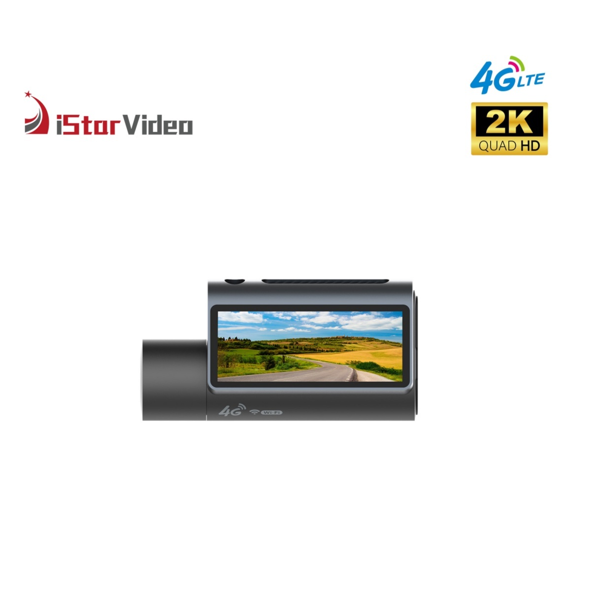 iSV-D10Plus 4G Dash Cam, True 2K+Full HD Car DVR, 3” IPS Touch Screen,Max 512GB Card, Built-in Wi-Fi, 24H Parking Mode
