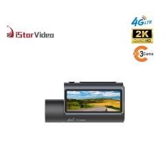 iSV-F10Plus 4G 3-Channel 2K Dash Cam with 3.18” IPS Touch Screen, Cloud GPS & Remote Live Monitoring