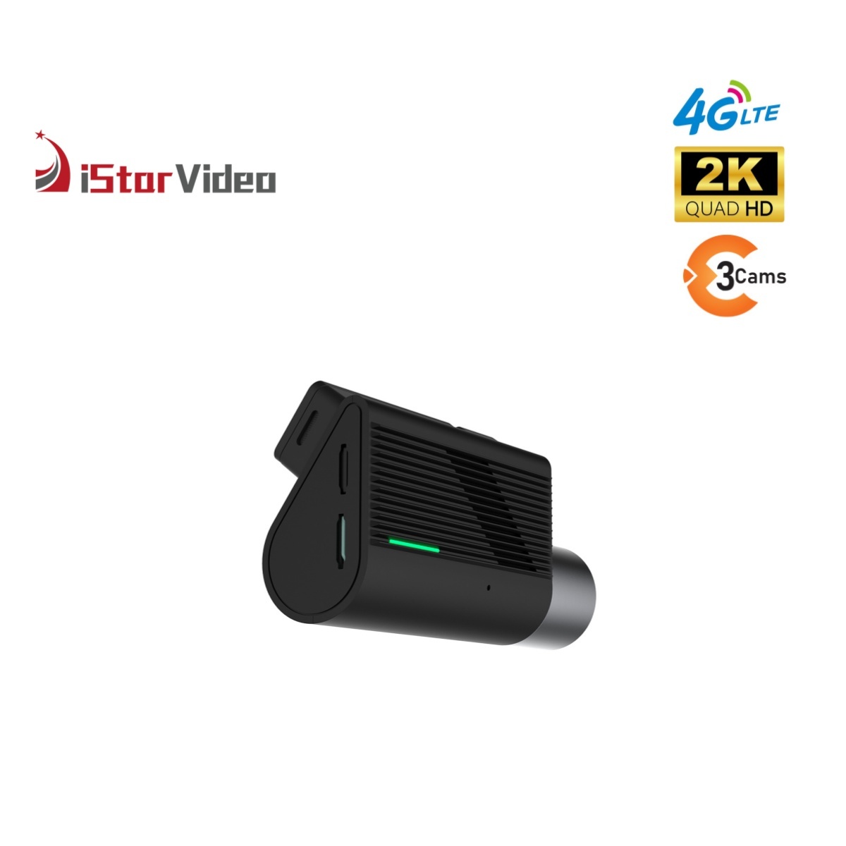 iStarVideo iSV-F7 4G Dash Cam - 2K+1080P+1080P Three Cams DVR