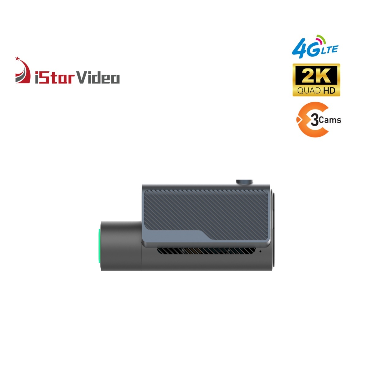 iStarVideo iSV-F10 4G GPS Dash Cam - 2K+1080P+1080P Three Cams Cloud DVR