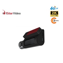 iSV-F7Plus Three Channel Dashcam, 4G LTE Connectivity, 2K+1080P+1080P, Real-time Remote View, IR Night Vision, 24/7 Parking Surveillance Mode