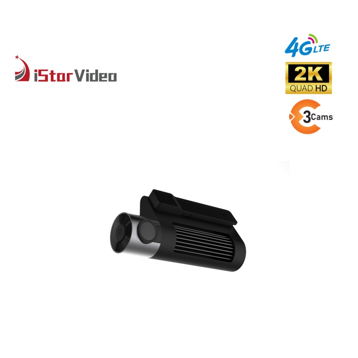 iStarVideo iSV-F7 4G Dash Cam - 2K+1080P+1080P Three Cams DVR