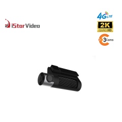 iSV-F7Plus Three Channel Dashcam, 4G LTE Connectivity, 2K+1080P+1080P, Real-time Remote View, IR Night Vision, 24/7 Parking Surveillance Mode