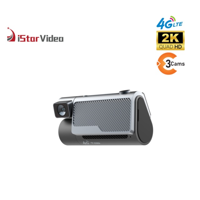 iStarVideo iSV-F12 4G Cloud Dash Cam - 2K+1080P+1080P 3-Lens DVR