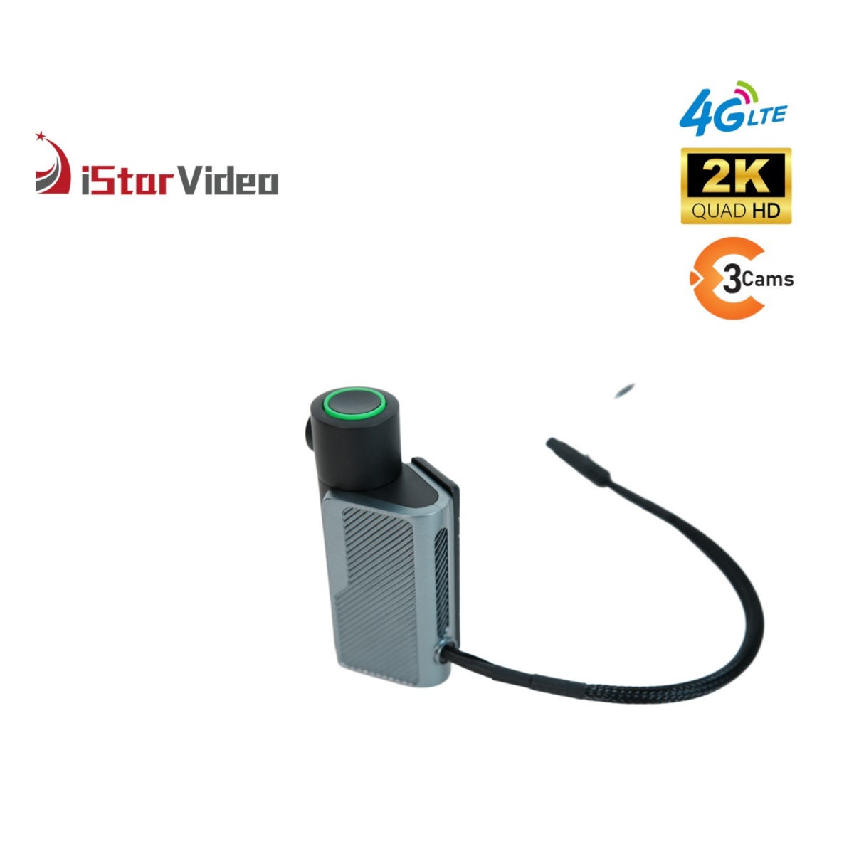 iStarVideo iSV-F10 4G GPS Dash Cam - 2K+1080P+1080P Three Cams Cloud DVR