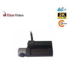 iSV-F7Plus Three Channel Dashcam, 4G LTE Connectivity, 2K+1080P+1080P, Real-time Remote View, IR Night Vision, 24/7 Parking Surveillance Mode