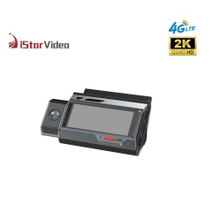 iSV-D8 4G+2K 2CH Car DVR Camera with Screen, GPS Tracking Alarm Function
