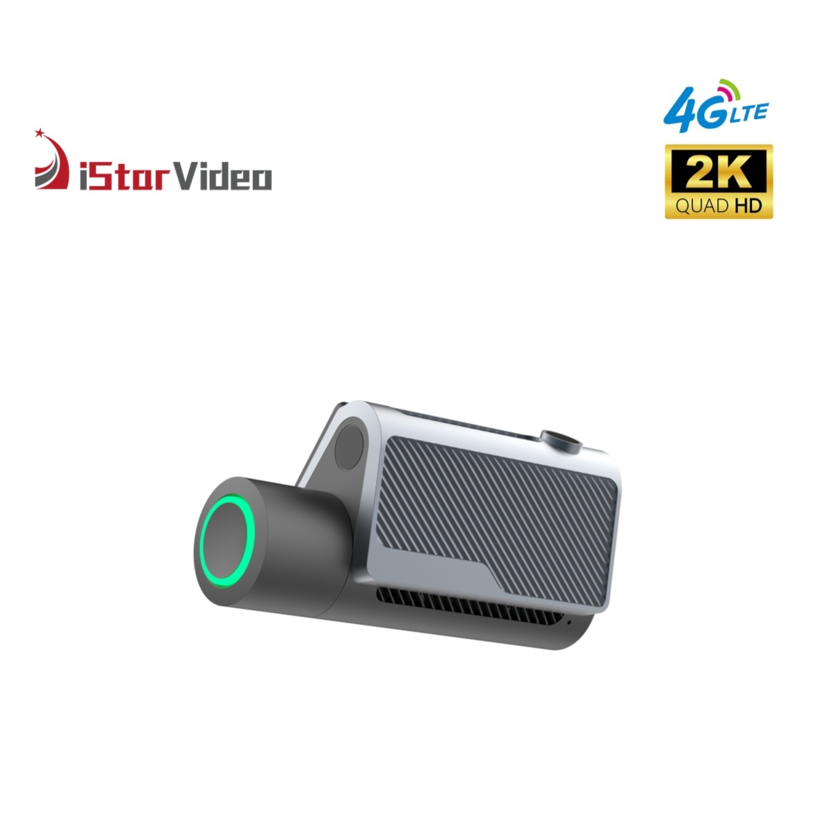 iSV-D10 4G Dash Cam, True 2K+Full HD Car DVR, Max 512GB Card, Built-in Wi-Fi, Super IR Night Vision, 24H Parking Mode