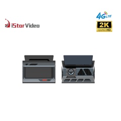 iSV-D8 4G 2K 2CH Dash Camera with Screen GPS Remote Live View Dual Channel Recording