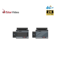 iSV-D8 4G 2K 2CH Dash Camera with Screen GPS Remote Live View Dual Channel Recording