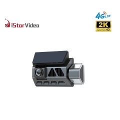 iSV-D8 4G 2K 2CH Dash Camera with Screen GPS Remote Live View Dual Channel Recording