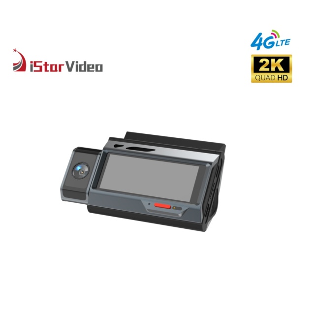 iSV-D8Plus 4G+2K 2CH Car DVR Camera with Screen, GPS Tracking Alarm Function