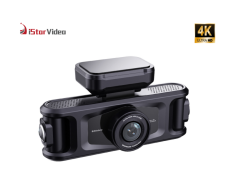 iSV-K4B- Pro 360° View 4‑Channel 4K Dash Cam, 3.0" IPS Display, IR Night Vision, 24H Parking Monitor for Car Truck Commercial Fleet