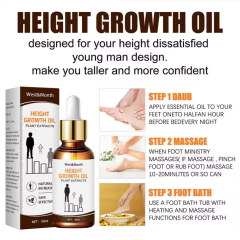 Increase Height Essential Oil Grow Taller Conditioning Body Growth Promote Bone Oils Foot Soothing Oil Herbal Massage Z7R4