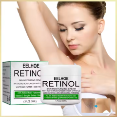 Retinol Whitening Cream for Private Part Brighten Dark Skin Permanent Bleaching Lotion for The Whole Body Underarm Knee Buttocks