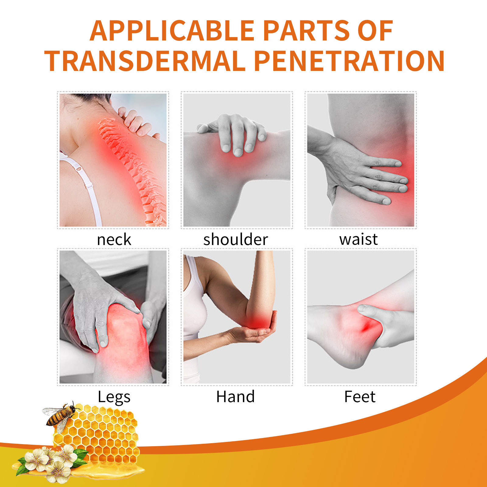 Poison Bee Paste Joint care gel relieves pain in lumbar spine, shoulder, neck, knee muscles and bones