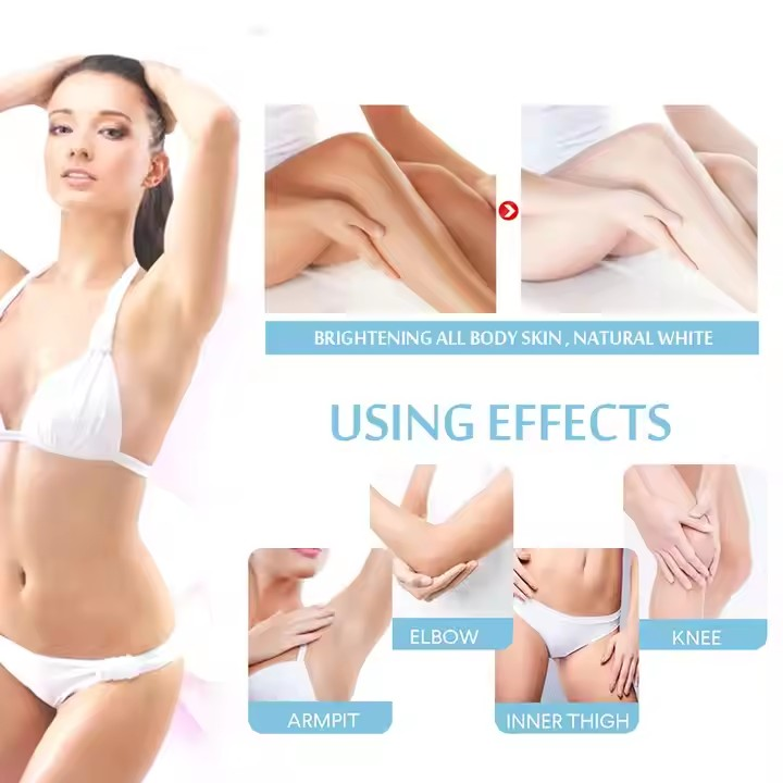 Retinol Whitening Cream for Private Part Brighten Dark Skin Permanent Bleaching Lotion for The Whole Body Underarm Knee Buttocks