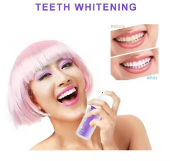 SMILEKIT V34 Purple Whitening Toothpaste Remove Smoke Stain Remove Stains Reduce Yellowing Care For Teeth Gums Fresh Breath