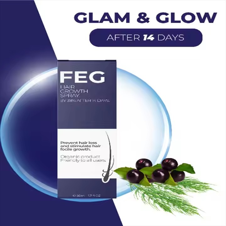 New  anti-hair loss FEG hair growth oil spray for thicker, longer hair treatments