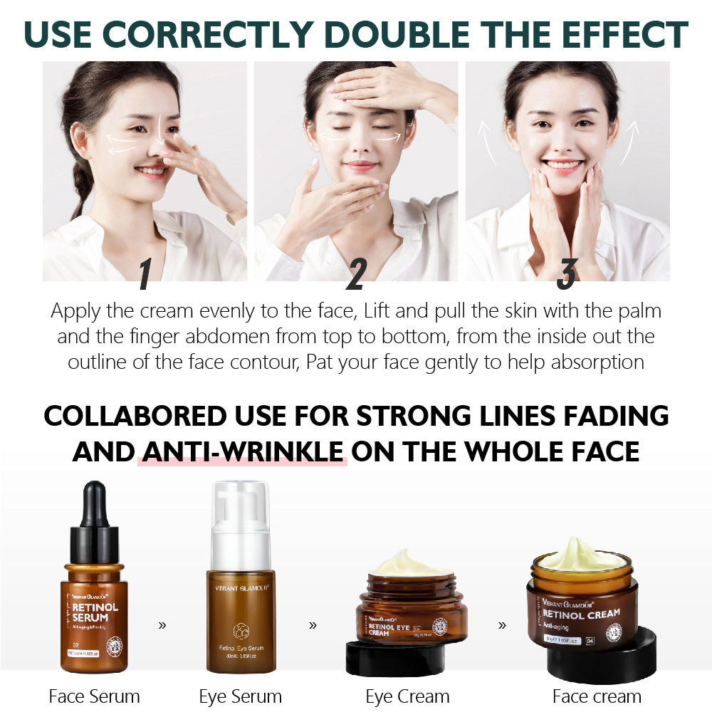 VIBRANT GLAMOUR Retinol face cream 30g Moisturizing&Anti aging&Anti wrinkle face cream Wholesale