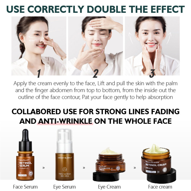 VIBRANT GLAMOUR Retinol face cream 30g Moisturizing&Anti aging&Anti wrinkle face cream Wholesale