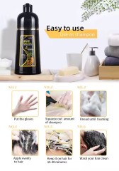 Grass Natural Mido Black Hair Dye Dark Brown Permanent Mido Black Hair Dye shampoo