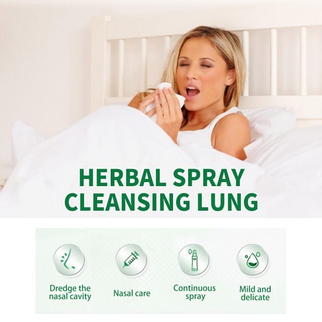 Lung Cleaning Spray Lung Detoxification Herbal Cleaning Spray Care Medical Traditional Repair Nasal Spray