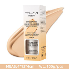 Telamy TLM Warm Change Skin Tone Liquid Foundation Brightening portable concealer lasting and not easy to fade classic domestic products