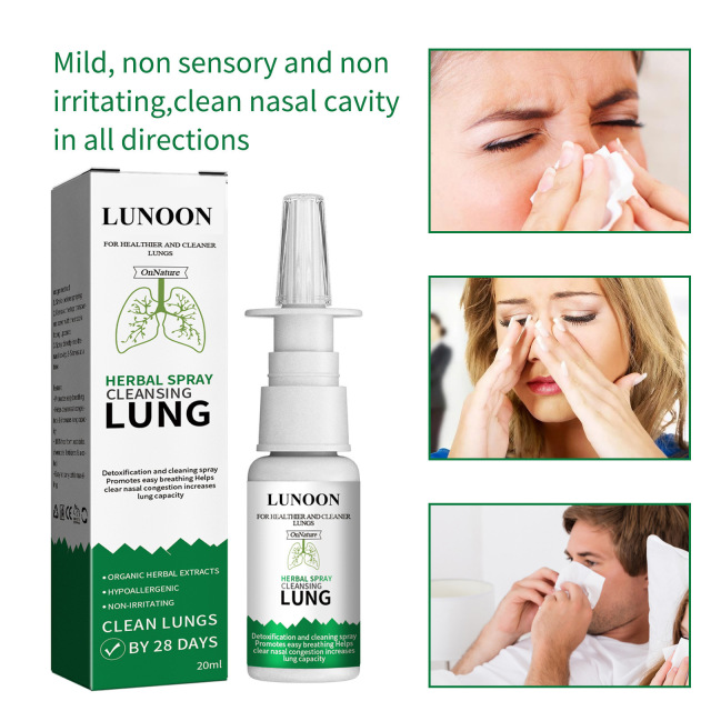 Lung Cleaning Spray Lung Detoxification Herbal Cleaning Spray Care Medical Traditional Repair Nasal Spray