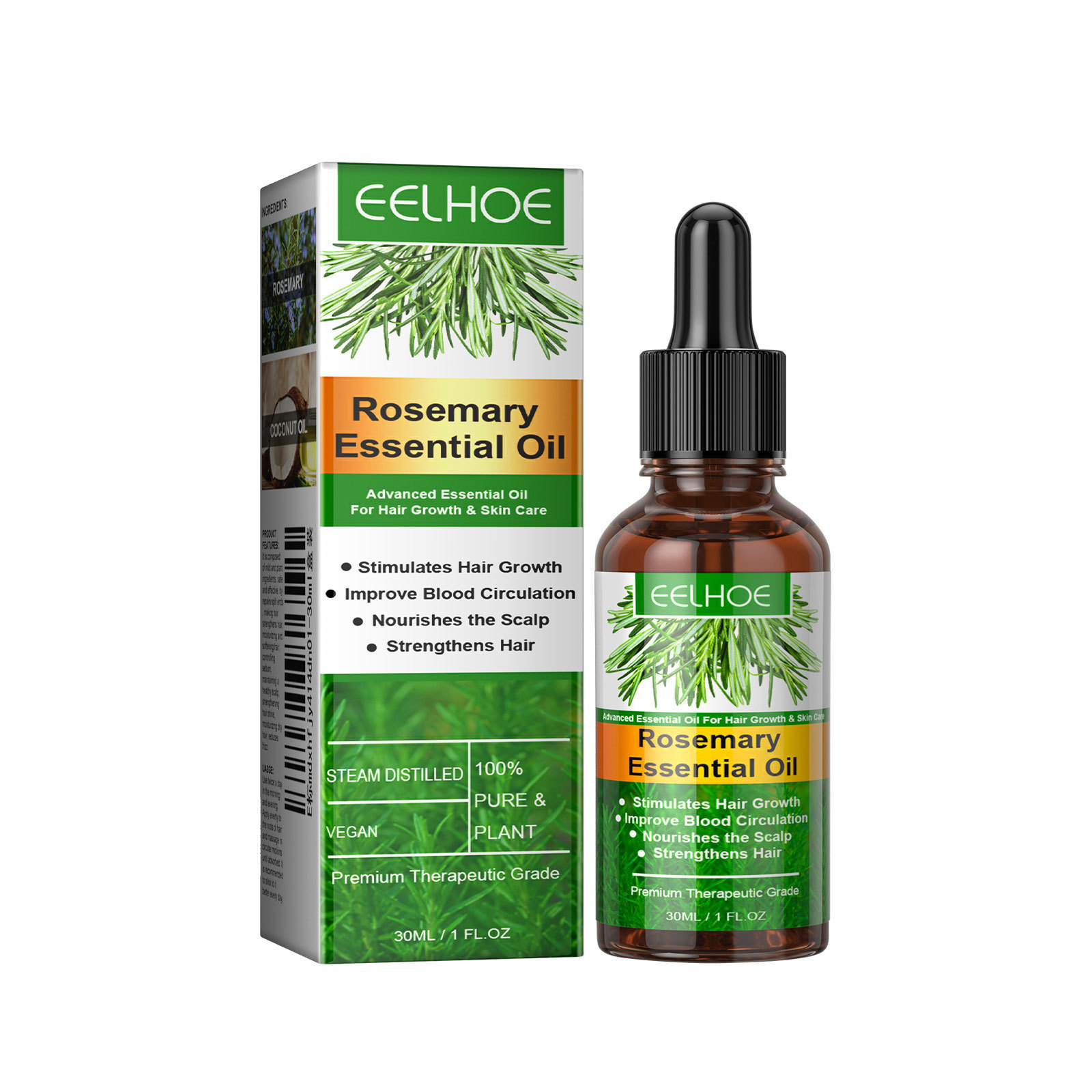 Rosemary Essentiall Oil Hair Growth Products Organic Products Scalp Hair Strengthening Oil For Nourish Shiny Healthy