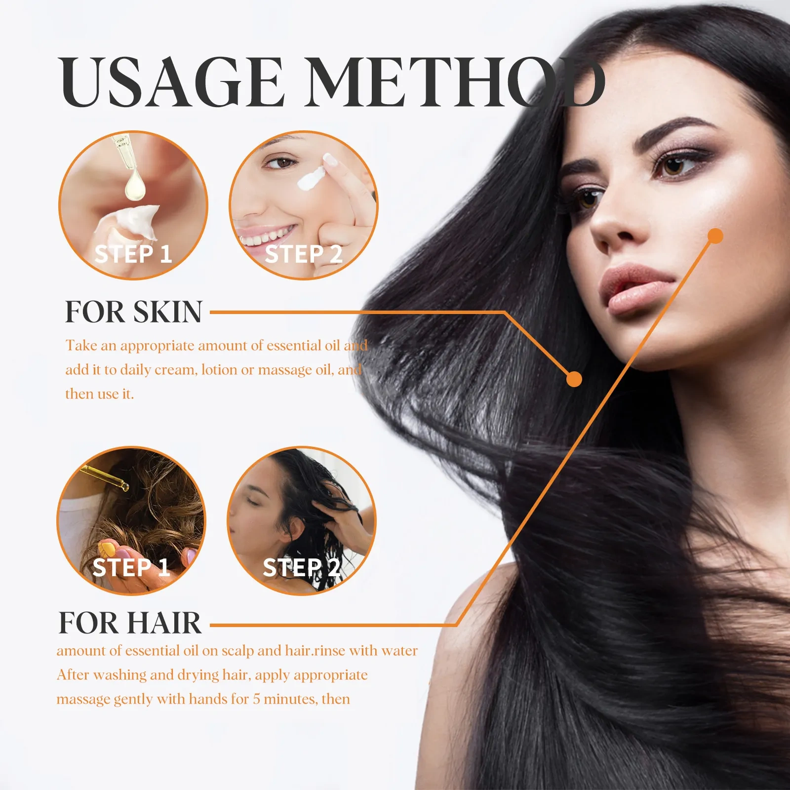 Pumpkin seed oil moisturizing hair roots dense hair solid hair soft and strong hair care essential oil