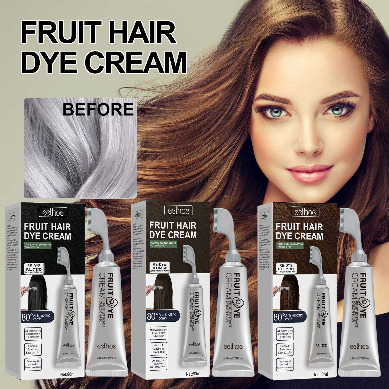 EELHOE Fruit and vegetable hair salon