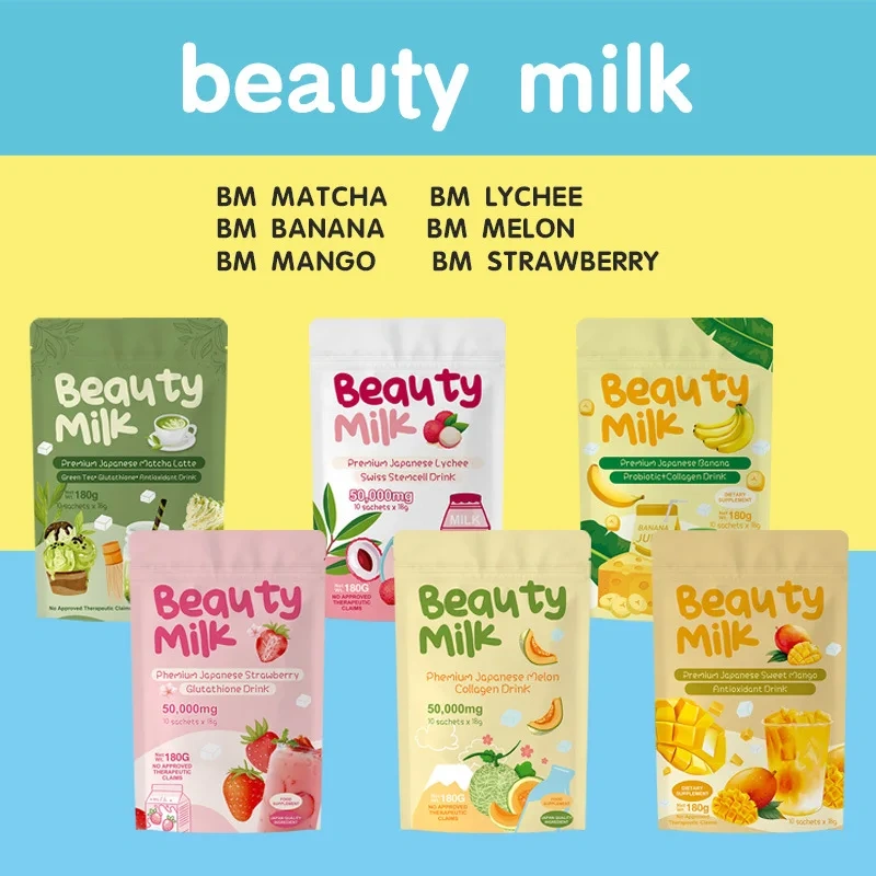 Beauty Face Milk Collagen  Drink Powder 10sachet 18g Original