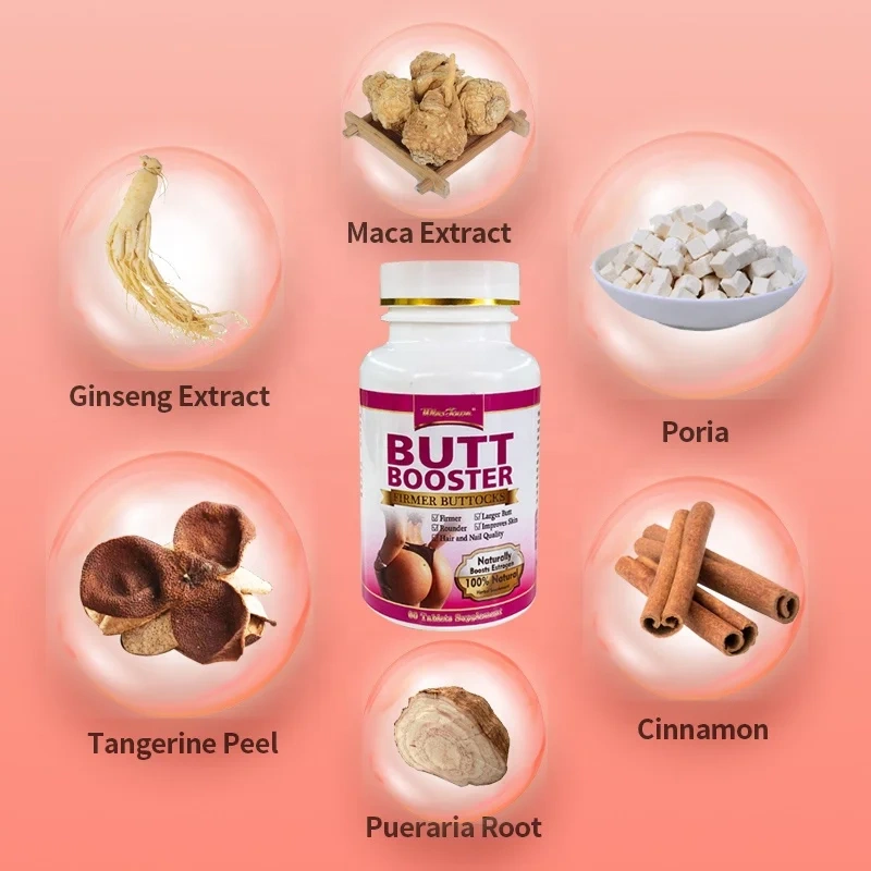 Healthy Big Butt Booster Tablets Lift Growth Buttock up Hips and Butt Enhancement Pills
