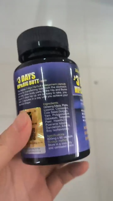 Premium Adult Butt Enhancement Capsules 3-Day Hip and Big Butt Lift Pills for Glute Growth Lifting and Firming Supplement