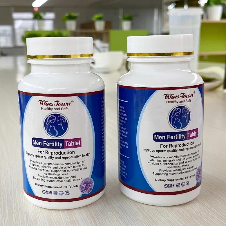 Winstown Men Fertility Tablet Male Natural Organic Herbs Pills Maca Sperm Increase Fertility Capsule for Having Baby