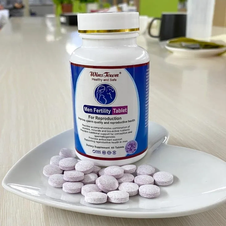 Winstown Men Fertility Tablet Male Natural Organic Herbs Pills Maca Sperm Increase Fertility Capsule for Having Baby