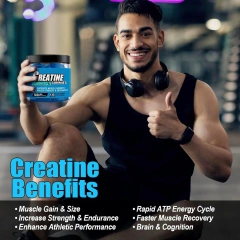 OEM Creatine Monohydrate Gummy 5g of Creatine Monohydrate Per Serving for Women&Men Energy Booster Creatine Gummies