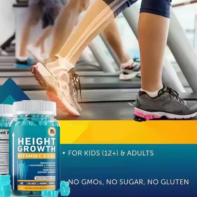 WELLBODY OEM/ODM Private Label Factory Supply Healthcare Products Heig Growth Gummies Calcium for Adults Kids