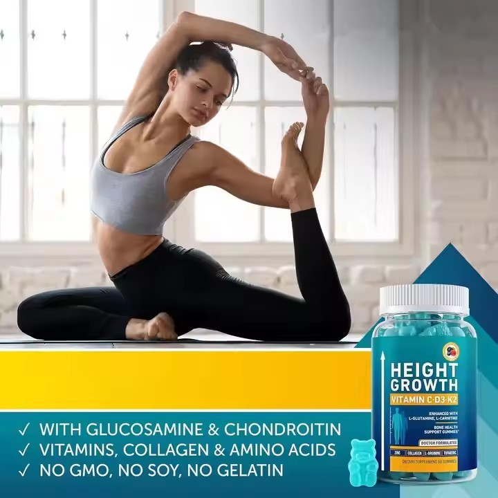 WELLBODY OEM/ODM Private Label Factory Supply Healthcare Products Heig Growth Gummies Calcium for Adults Kids