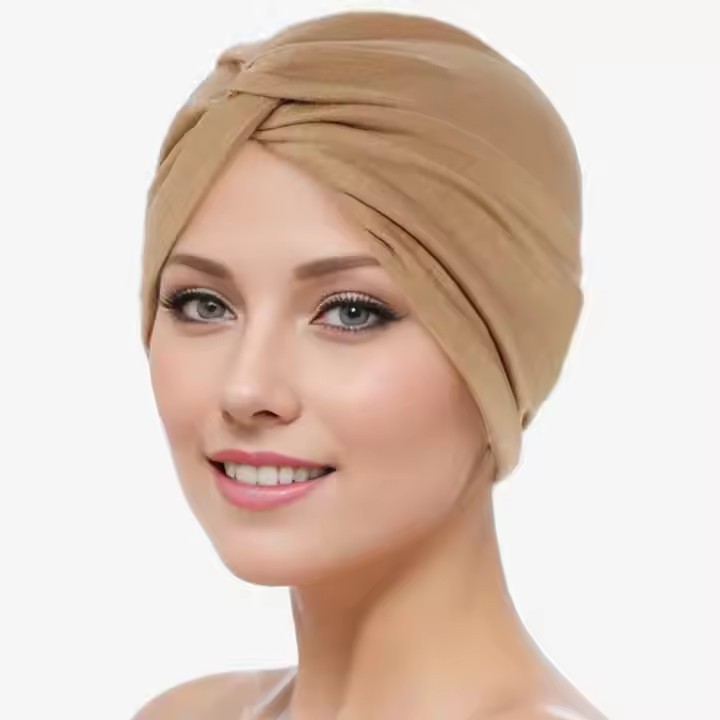 Women Turban Pre-tied Bonnet Knot Beanie Hats Headwrap Adult Lady Hijab Scarf Muslim Headscarf Caps