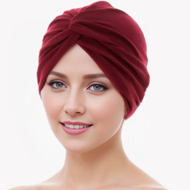 Women Turban Pre-tied Bonnet Knot Beanie Hats Headwrap Adult Lady Hijab Scarf Muslim Headscarf Caps