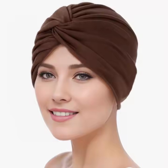 Women Turban Pre-tied Bonnet Knot Beanie Hats Headwrap Adult Lady Hijab Scarf Muslim Headscarf Caps