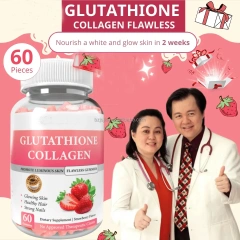 WelnessWays Glow Collagen Glow Gummies Strawberry Flavor 60 Chewable Gummies