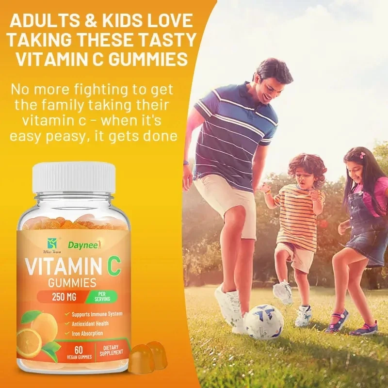 Daynee Vitamin C Gummies Supplement Gummies for Women Iron and Vitamin C for Absorption Vitamins for Pregnancy